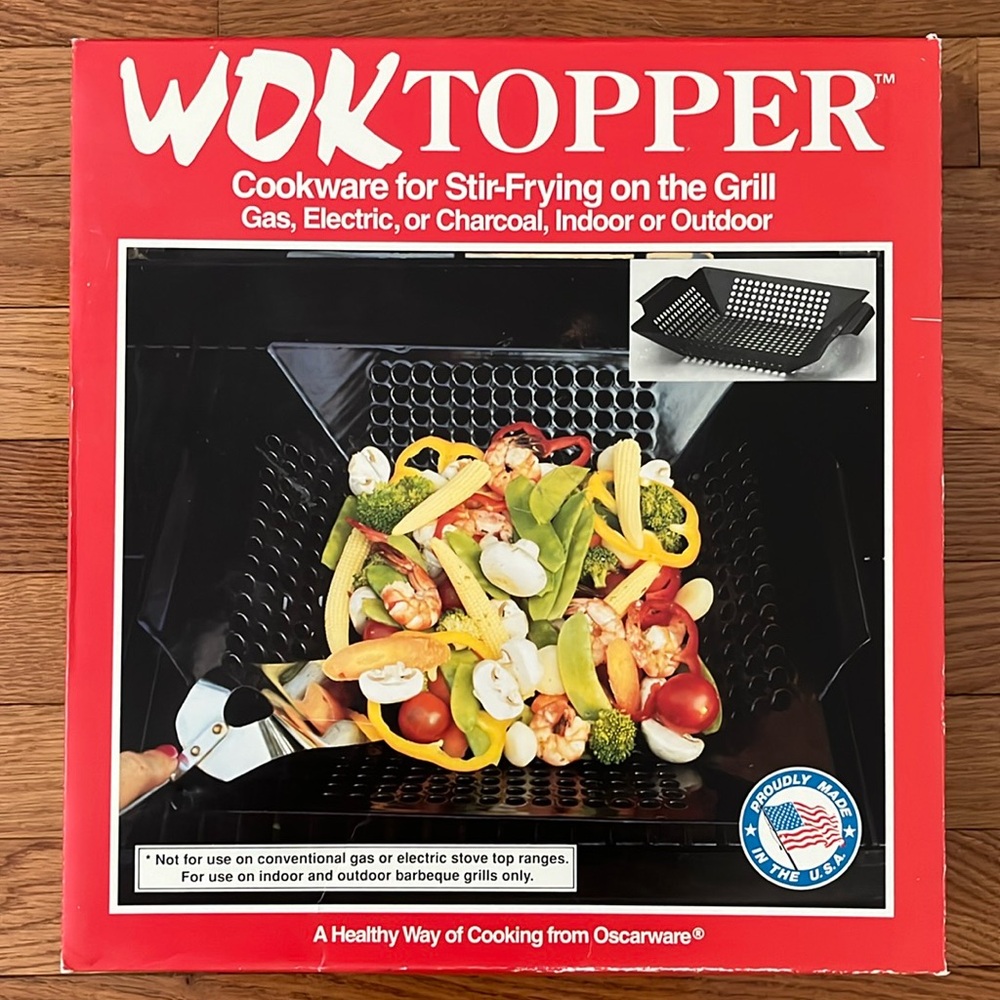 New WokTopper Porcelain Coated Cookware for Stir Frying on the Grill